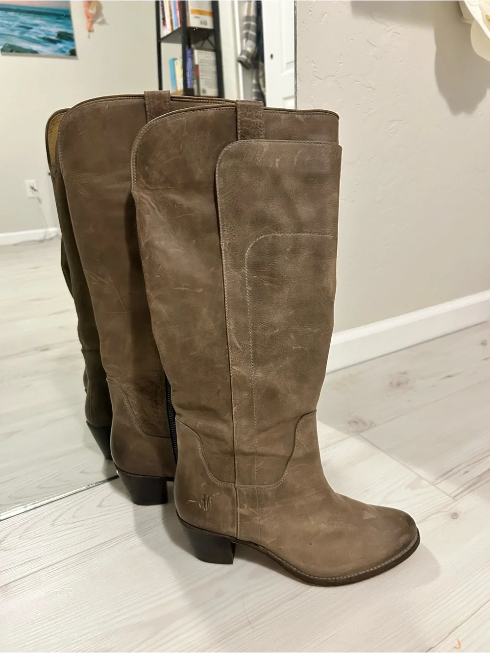Frye “Jackie” Tall boots, style/model number 76571.